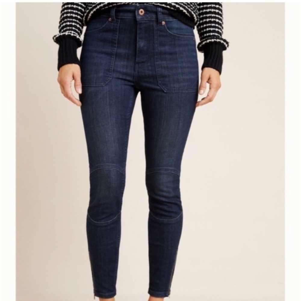 Anthropology PILCRO and the letter press mid rise denim leggings size 27